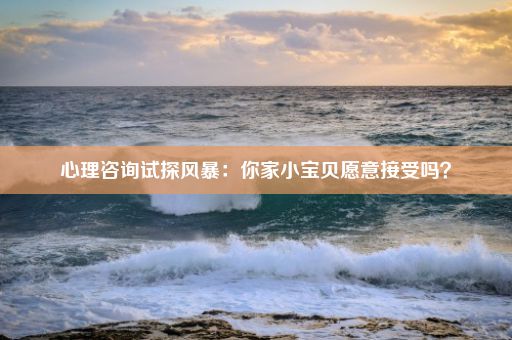 心理咨询试探风暴：你家小宝贝愿意接受吗？