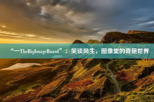 “一TheBigImageBoard”：笑谈风生，图像里的奇葩世界