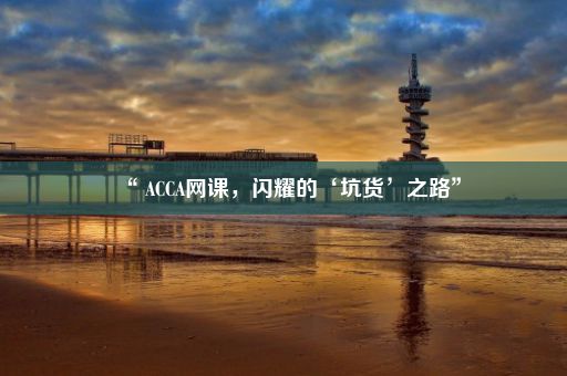 “ ACCA网课，闪耀的‘坑货’之路”