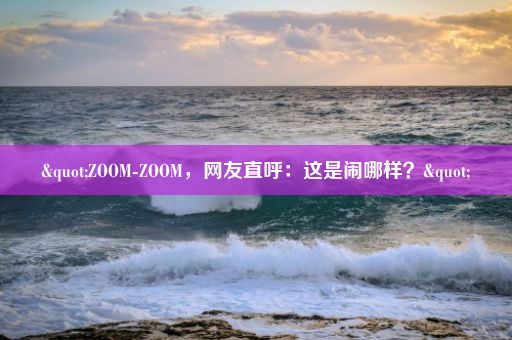 "ZOOM-ZOOM，网友直呼：这是闹哪样？"