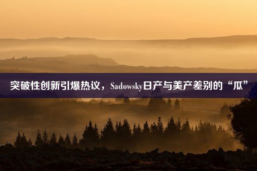 突破性创新引爆热议，Sadowsky日产与美产差别的“瓜”