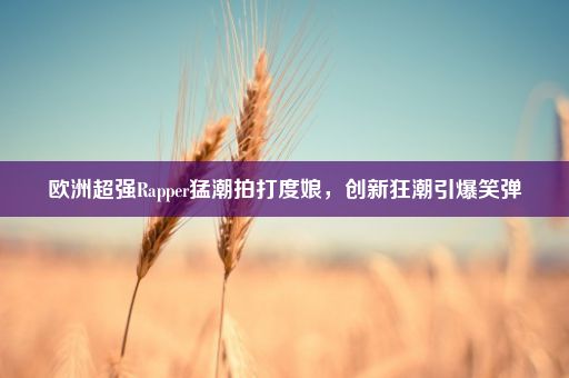 欧洲超强Rapper猛潮拍打度娘，创新狂潮引爆笑弹