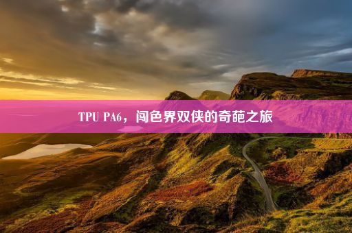 TPU PA6，闯色界双侠的奇葩之旅