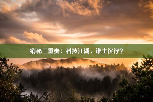 销秘三重奏：科技江湖，谁主沉浮？