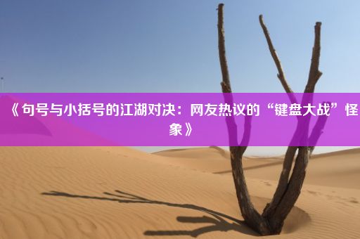 《句号与小括号的江湖对决：网友热议的“键盘大战”怪象》