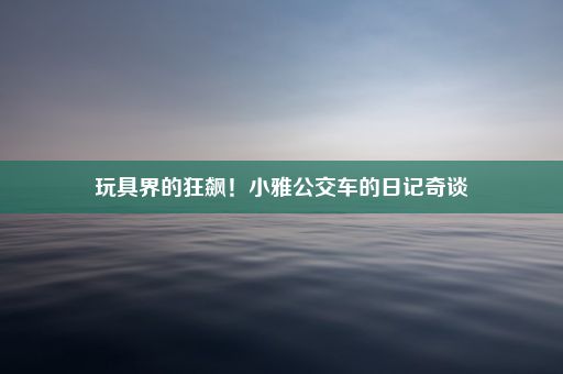 玩具界的狂飙！小雅公交车的日记奇谈