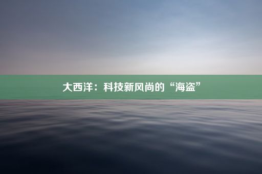 大西洋：科技新风尚的“海盗”