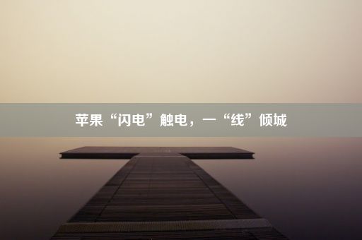 苹果“闪电”触电，一“线”倾城