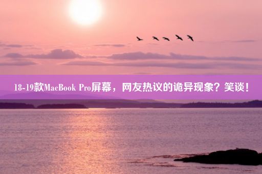 18-19款MacBook Pro屏幕，网友热议的诡异现象？笑谈！