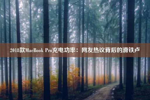 2018款MacBook Pro充电功率：网友热议背后的滑铁卢