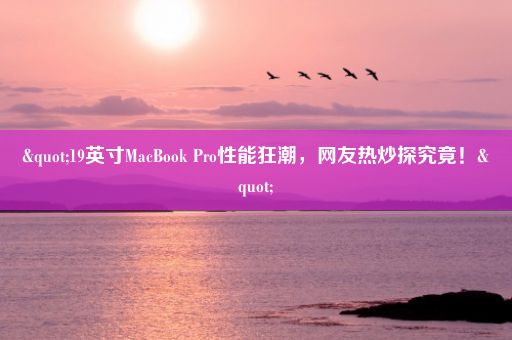 "19英寸MacBook Pro性能狂潮，网友热炒探究竟！"