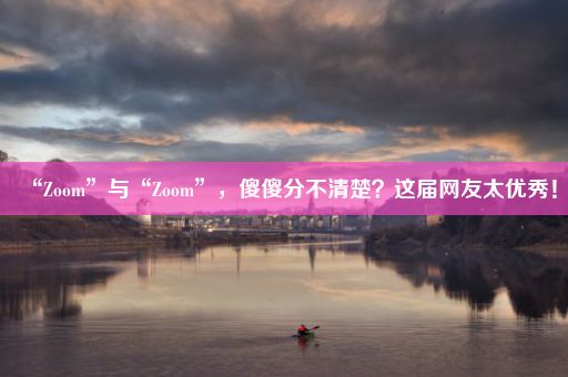 “Zoom”与“Zoom”，傻傻分不清楚？这届网友太优秀！