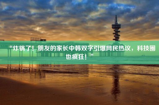 “炸锅了！朋友的家长中韩双字引爆网民热议，科技圈也疯狂！”