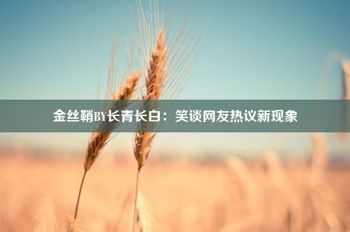 金丝鞘BY长青长白：笑谈网友热议新现象