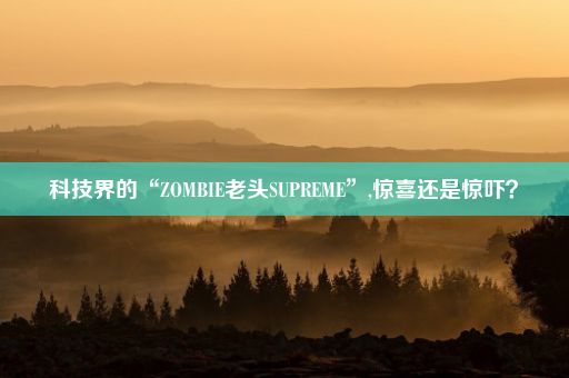 科技界的“ZOMBIE老头SUPREME”,惊喜还是惊吓？