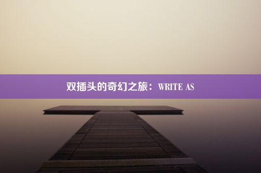 双插头的奇幻之旅：WRITE AS