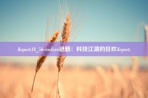 "18_56-endian谜题：科技江湖的狂欢"