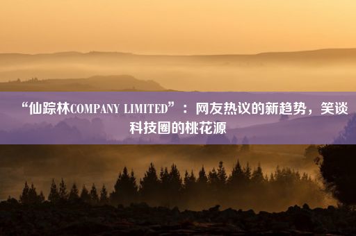 “仙踪林COMPANY LIMITED”：网友热议的新趋势，笑谈科技圈的桃花源