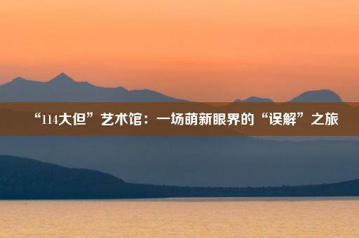 “114大但”艺术馆：一场萌新眼界的“误解”之旅