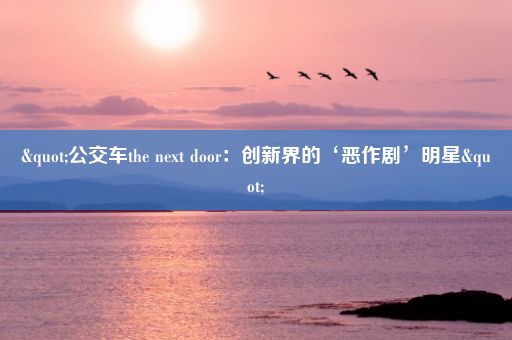 "公交车the next door：创新界的‘恶作剧’明星"