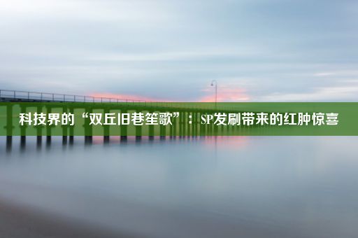 科技界的“双丘旧巷笙歌”：SP发刷带来的红肿惊喜