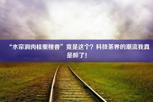 “水帘洞肉桂蜜桃香”竟是这个？科技茶界的潮流我真是醉了！