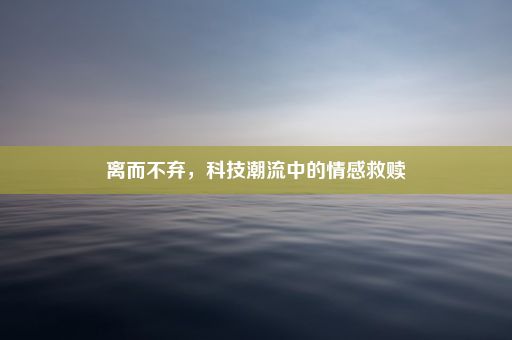 离而不弃，科技潮流中的情感救赎