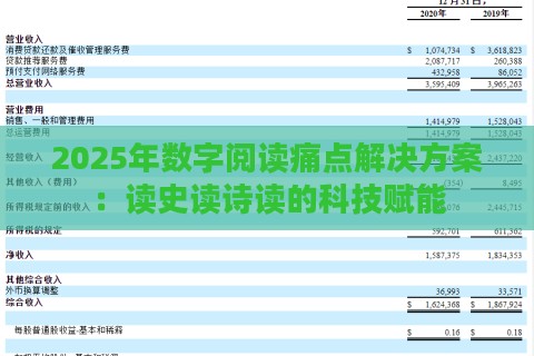 2025年数字阅读痛点解决方案:读史读诗读的科技赋能 2025年数字阅读痛点解决方案:读史读诗读的科技赋能