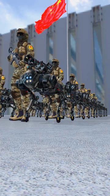机器人方阵阅兵！是未来狂欢还是人类葬礼？