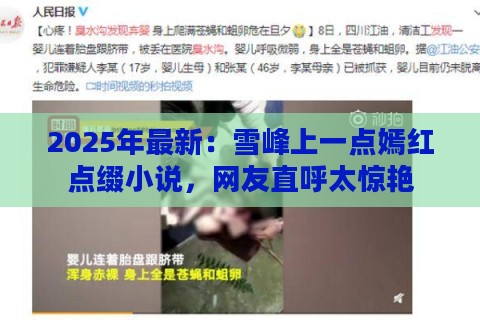 2025年最新:雪峰上一点嫣红点缀小说,网友直呼太惊艳 2025年最新:雪峰上一点嫣红点缀小说,网友直呼太惊艳