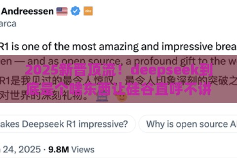 2025新晋顶流！deepseek到底是个啥东西让硅谷直呼不讲武德？